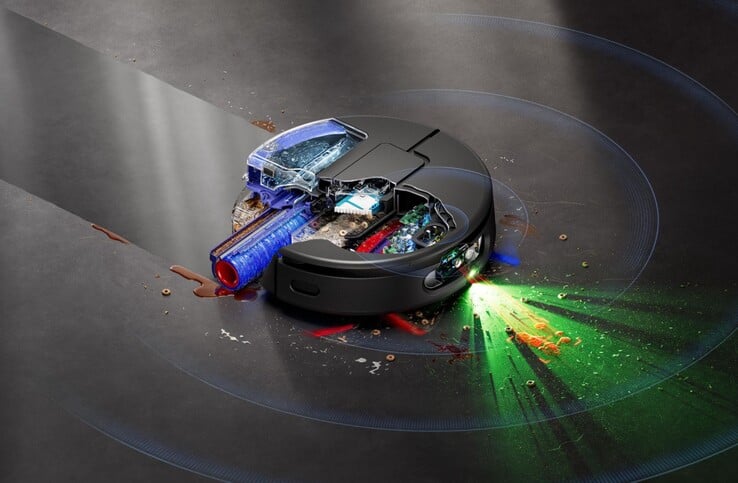 戴森 Spot+Scrub 人工智能机器人真空吸尘器。(图片来源：戴森）
