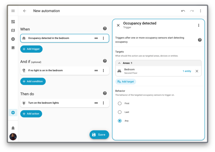 家庭助理 2026.1 带来了新的特定用途触发器。(图片来源：家庭助理）