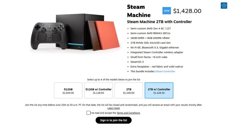 Steam Machine 已在 Steam 商店上架。