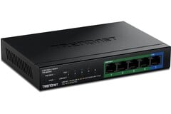 Trendnet 推出的无风扇 TPE-BG350 多千兆交换机采用坚固的金属外壳