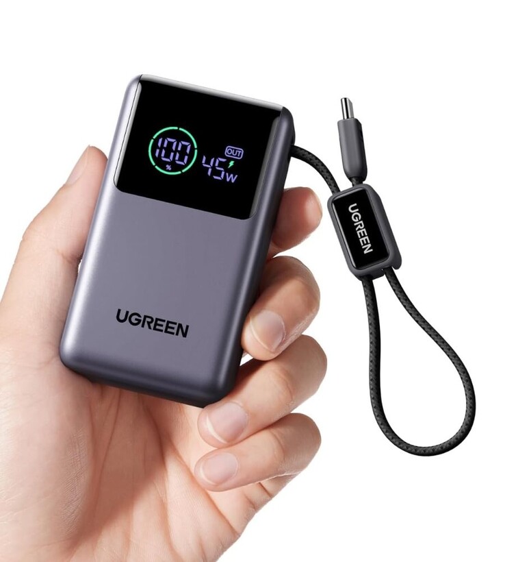 Ugreen Nexode Pro 移动电源（10,000mAh，45W，内置电缆）
