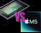 Nvidia 的 RTX Spark 对比 Apple 的 M5 Pro(图中为 M5 系列芯片)。
