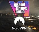 带有 NordVPN 标志的《GTA 6》横幅广告