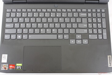 与2020年IdeaPad Gaming 3i上的按键大小和布局相同