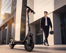 AI 生成的城市景观中的 Ninebot Max G3 Pro