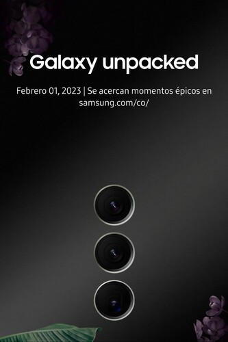 据称Galaxy Unpacked宣传海报（图片来自Twitter上的Ice Universe）。