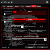 AMD Ryzen 7 9850X3D:CPU-Z
