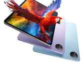 vivo 为 Pad3 设计了冷星灰、春潮蓝和薄紫三种配色，并可选配键盘底座。(图片来源：vivo）