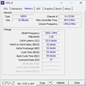 CPU-Z。内存