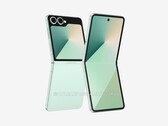 即将推出的Galaxy Z Flip7 的非官方渲染图。（图片来源：OnLeaks 和 SammyGuru）