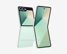 即将推出的Galaxy Z Flip7 的非官方渲染图。（图片来源：OnLeaks 和 SammyGuru）