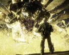 马库斯-费尼克斯（Marcus Fenix）面对《战争机器》中的一个 Boss。(图片来源：Steam）