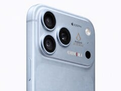 带有 A20 Pro、《刺客信条:幻景》和《生化危机 4》品牌标识的 iPhone 18 Pro Max