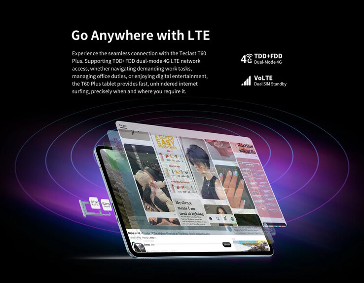 支持手机连接。(图片来源：Teclast）
