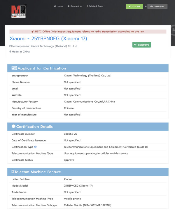 (图片来源：NBTC）