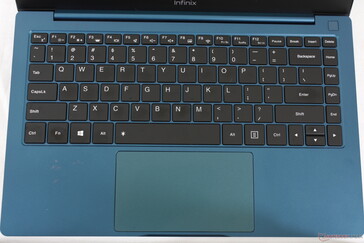 与InBook X1 Pro完全相同的按键，只是换了一些辅助功能和Caps Lock LED。