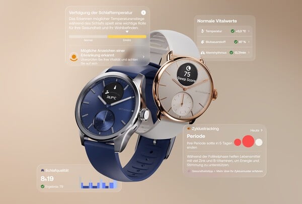 Withings ScanWatch 2 更新了操作系统，带来了新功能。(图片来源：Withings）