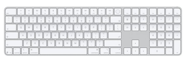 苹果新款带数字小键盘的 Magic Keyboard 还将部分按键上的文字标签替换为图标。
