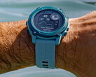 Garmin 销售的 Descent G1 Solar 海洋版只有一种 "Azure "配色。(图片来源：Garmin）