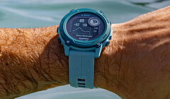 Garmin 销售的 Descent G1 Solar 海洋版只有一种 &quot;Azure &quot;配色。(图片来源：Garmin）