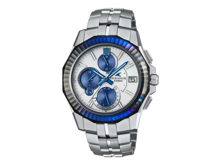 卡西欧 Oceanus Manta OCWS6000PB7A 手表。(图片来源：卡西欧）
