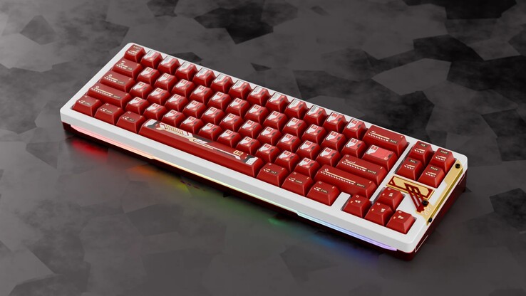 Chilkey 还将推出以红色 EVA-02 为主题的 Slice68 HE。(图片来源：Chilkey）