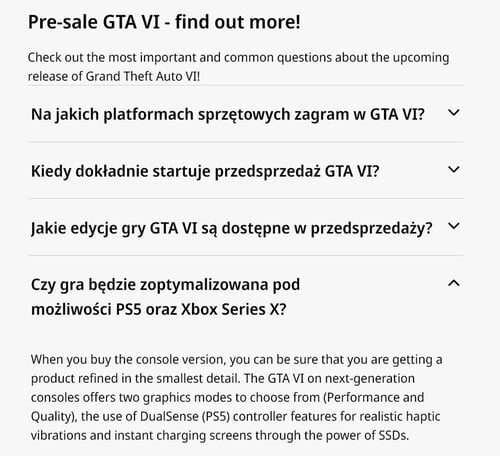 《GTA 6》PS5和Xbox性能模式详情