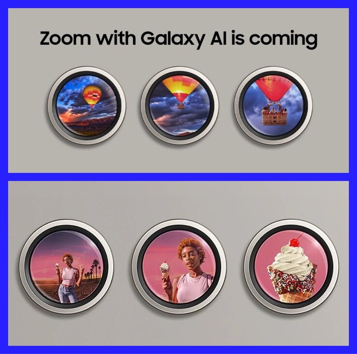 至少在美国，三星已经在积极推广Galaxy S24 系列相机的全新Galaxy AI Zoom 功能。