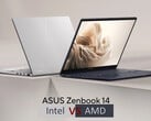 英特尔-ZenBook 14 与 AMD-ZenBook 14（图片来源：华硕，有删改）