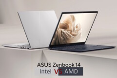 英特尔-ZenBook 14 与 AMD-ZenBook 14(图片来源:华硕,有删改)