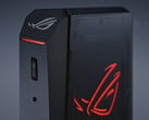 华硕设计的 ROG NUC 2025 与前代产品一样可以垂直使用。(图片来源：华硕）