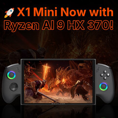 OneXPlayer X1 Mini 可与原版联想Legion Go 相媲美，显示屏完全相同。(图片来源：One-Netbook）