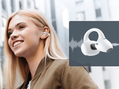 Edifier 推出具有降噪功能的 LolliClip 开放式真无线耳机。(图片来源:Edifier)