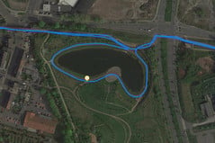 GPS test: Huawei Mate 20 X - Lake