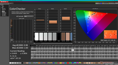 校准后的ColorChecker