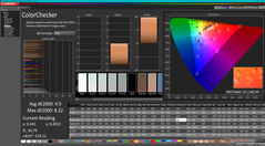 校准前的ColorChecker