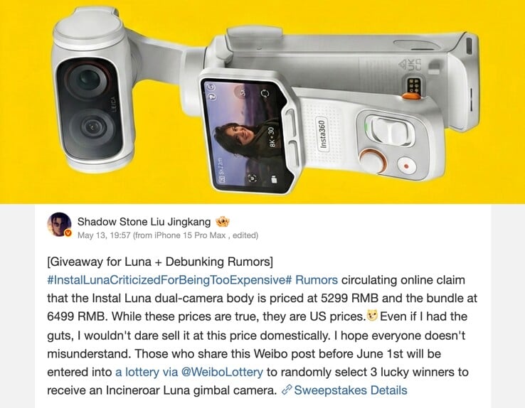 Insta360 的首席执行官还没有提供更多细节，也没有说明如此高昂的国际定价的理由。