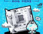 华硕 ROG "Mini Blizzard "主板的唯一预告片。(图片来源：华硕）