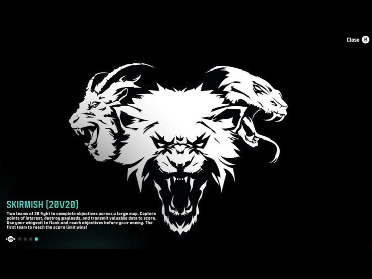 黑色行动 7》中 "Skirmish "游戏模式的泄露截图（图片来源：CharlieIntel on XCancel）