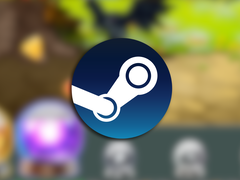 游戏截图，上面叠加了 Steam 徽标。