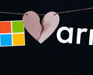 这并不是微软第一次尝试使用 ARM 芯片（图片来源：Unsplash/Microsoft/ARM - 已编辑）