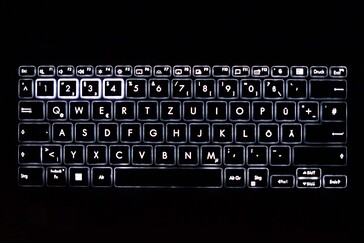 均匀的键盘背光（只有一个强度级别）