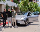 这辆特斯拉 Model Y 是有史以来第一辆自动交付的汽车（图片来源：特斯拉）