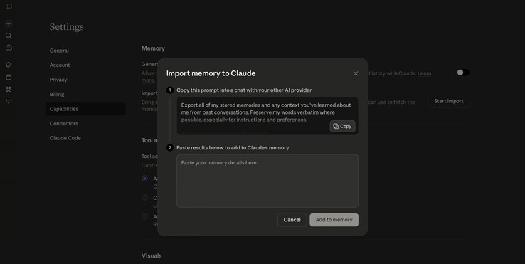 导入功能现在也适用于免费层。