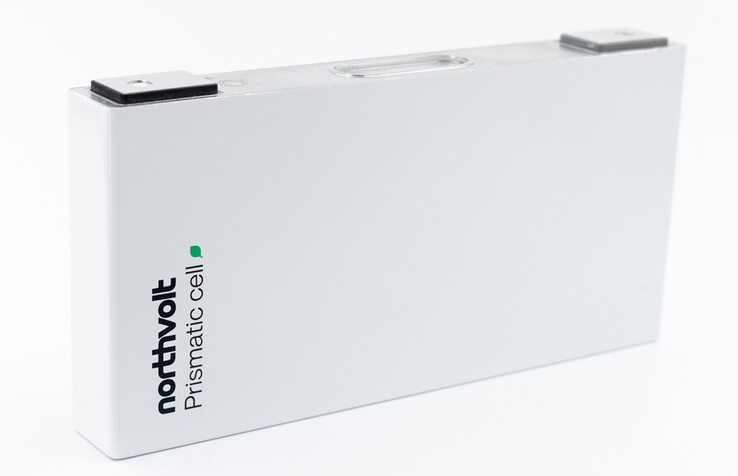 用于重型卡车电池的新型长寿命棱镜电池（图片：Northvolt）。