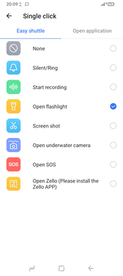 选择自定义操作按钮的功能。(图片来源：Sergey Tarasov - Notebookcheck）