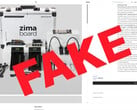 假冒 Zima 产品商店
