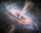 显示黑洞和类星体的插图。