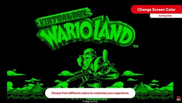 要改变屏幕颜色，用户需要取下任天堂虚拟男孩的红色镜头盖。(图片来源：任天堂）