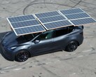 特斯拉：业余爱好者展示其电动汽车的太阳能车顶（图片：Somid3, Reddit）